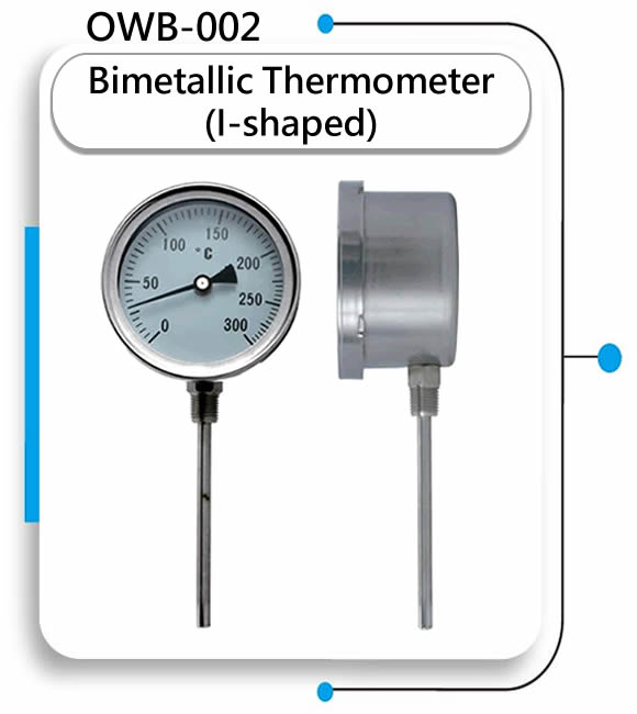 OWB-002 Bimetallic Thermometer (I-shaped)