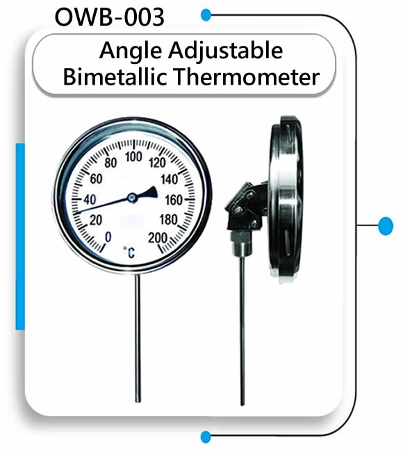 OWB-003 Angle Adjustable Bimetallic Thermometer